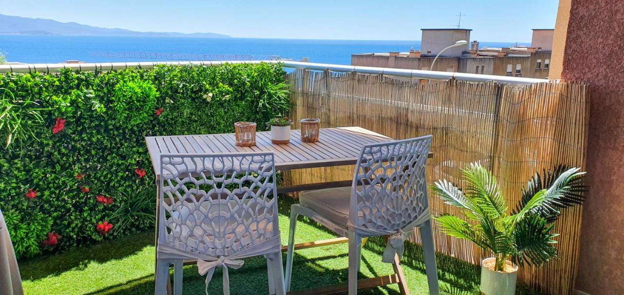 Appartement Ajaccio Vue Mer Panoramique Bagian luar foto